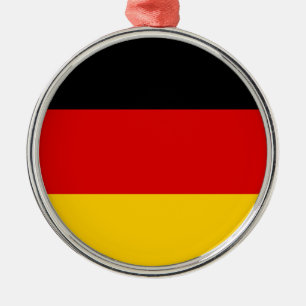 Deutsche Flagge Silbernes Ornament