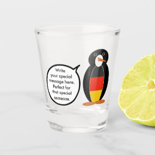 Deutsche Flagge Sprechende Ms Penguin Personalisie Schnapsglas