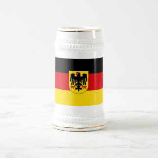 Deutsche Flagge Stein Bierglas