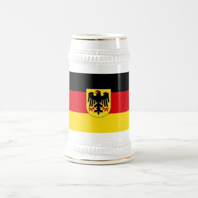 Deutsche Flagge Stein Bierglas (Mittel)