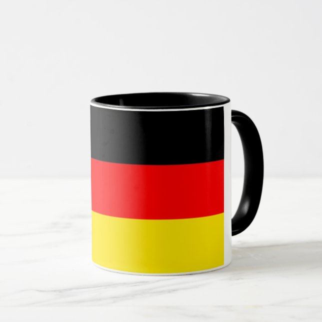 Deutsche Flagge Tasse (VorderseiteRechts)
