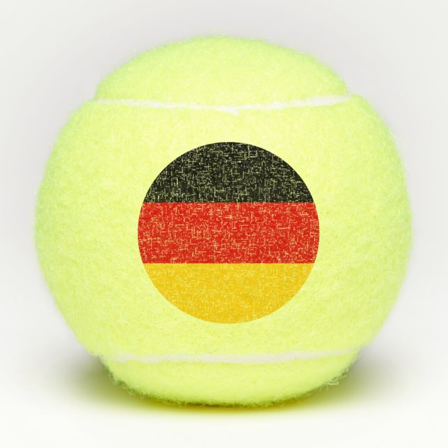 Deutsche Flagge Tennisbälle (Vorderseite)