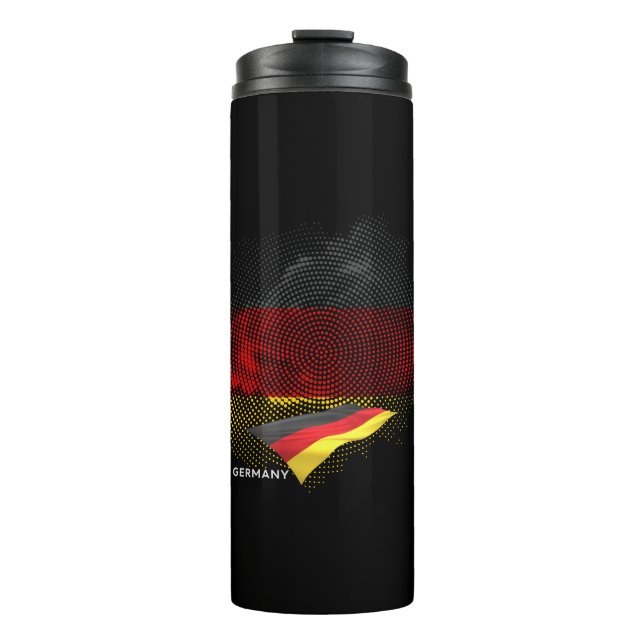Deutsche Flagge Thermosbecher (Vorderseite)