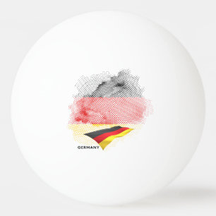 Deutsche Flagge Tischtennisball