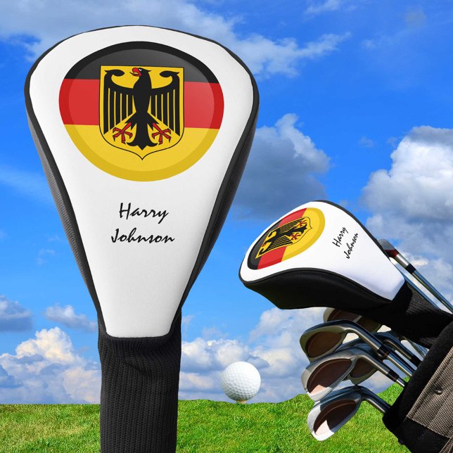 Deutsche Flagge und Mit Monogramm Golf Clubs Headcover (Von Creator hochgeladen)