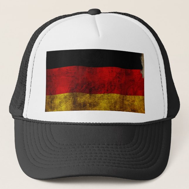 Deutsche Flagge - Vintag Truckerkappe (Vorderseite)