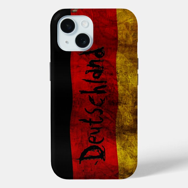 Deutsche Flagge - Vintage Case-Mate iPhone Hülle (Rückseite)