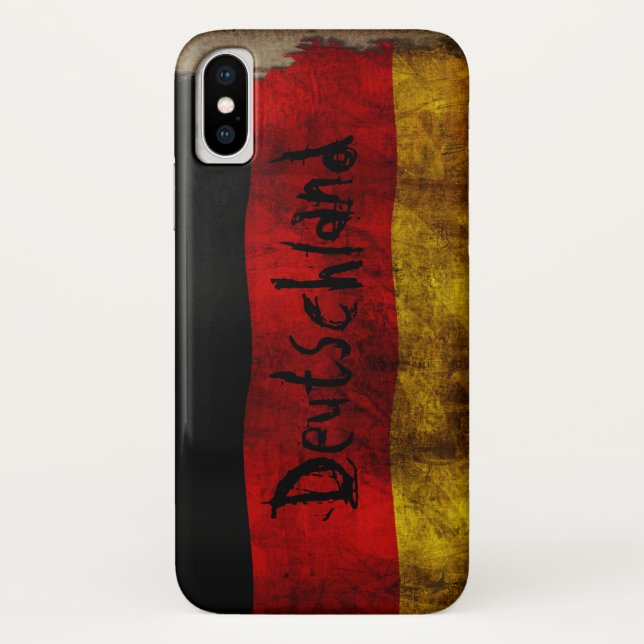 Deutsche Flagge - Vintage... Case-Mate iPhone Hülle (Rückseite)