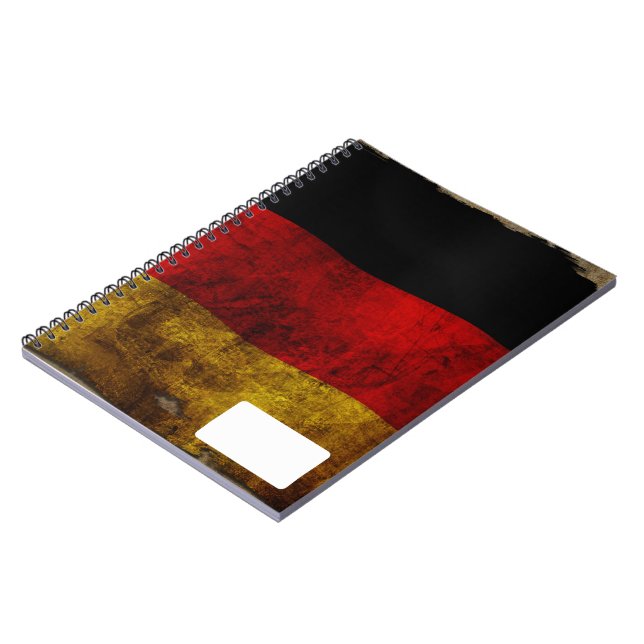 Deutsche Flagge - Vintage... Notizblock (Linke Seite)