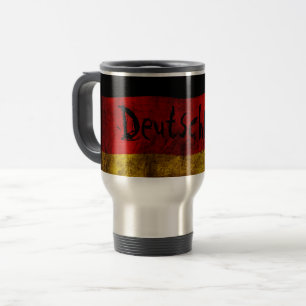 Deutsche Flagge - Vintage... Reisebecher