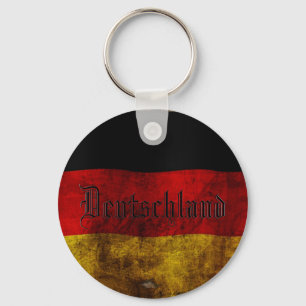Deutsche Flagge - Vintage... Schlüsselanhänger