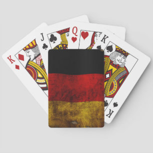 Deutsche Flagge - Vintage Spielkarten