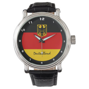 Deutsche Flagge & Wappen, Deutschland/Sportfans Armbanduhr
