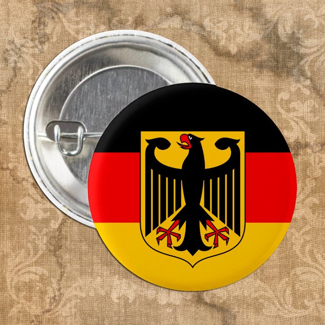 Deutsche Flagge & Wappen, Deutschland/Sportfans Button (Von Creator hochgeladen)