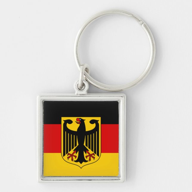 Deutsche Flagge & Wappen, Deutschland/Sportfans Schlüsselanhänger (Vorne)
