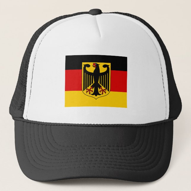 Deutsche Flagge & Wappen, Deutschland/Sportfans Truckerkappe (Vorderseite)