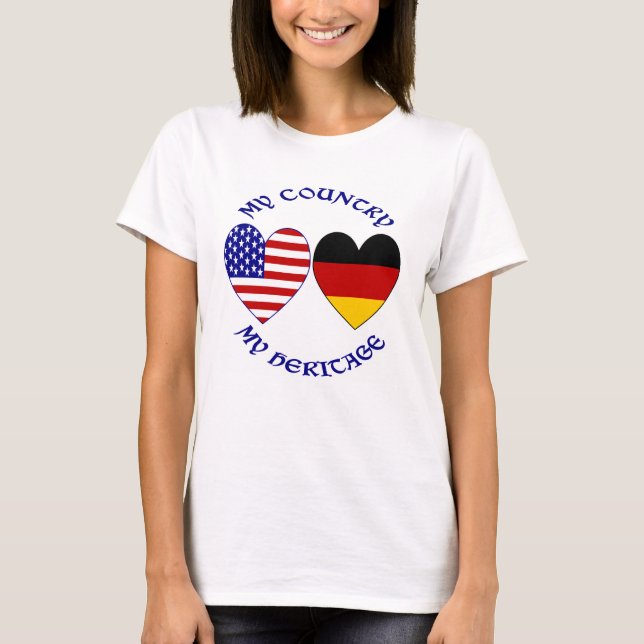 Deutsche Flagge - Welterbe Frauen T-Shirt (Vorderseite)