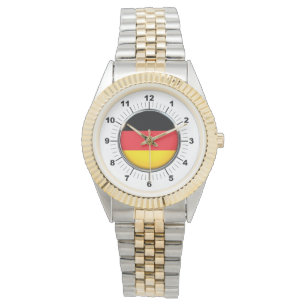 Deutsche Flagge - Zweitklone-Armbanduhr Armbanduhr