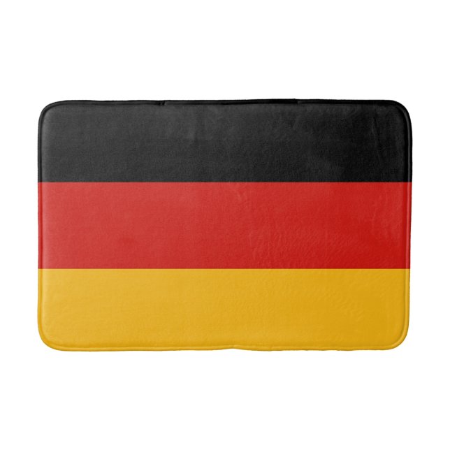 DEUTSCHE FLAGGEN-FARBEN + Ihr Text u. Ideen Badematte (Vorderseite)