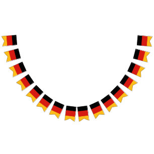 DEUTSCHE FLAGGEN-FARBEN + Ihre Ideen Wimpelkette
