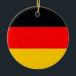 Deutsche Flaggen-Verzierung Keramik Ornament<br><div class="desc">Verzierung mit der deutschen Staatsflagge oder dem Bundesflagge.</div>