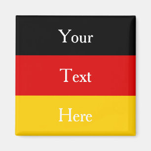 Deutsche Flaggenfarben Schwarzes Gold Personalisie Magnet