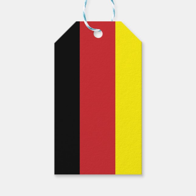Deutsche Flaggengifttasche Geschenkanhänger (Vorderseite)
