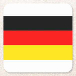 Deutsche Flaggenuntersetzer Rechteckiger Pappuntersetzer