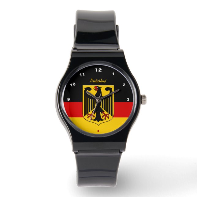 Deutsche Flaggenwache, Deutschland - Patrioten/Spo Armbanduhr (Vorderseite)