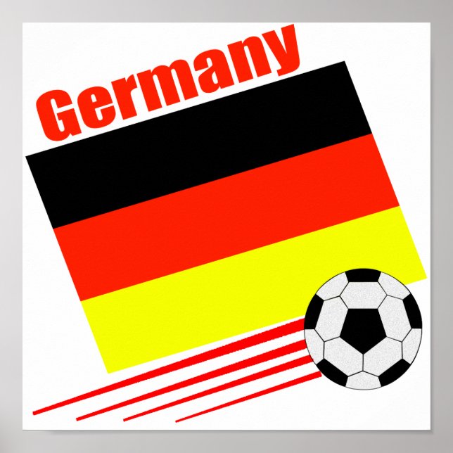 Deutsche Fußballmannschaft Poster (Vorne)