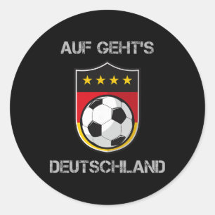 Deutsche Fußballnationalmannschaft Deutschland Nat Runder Aufkleber