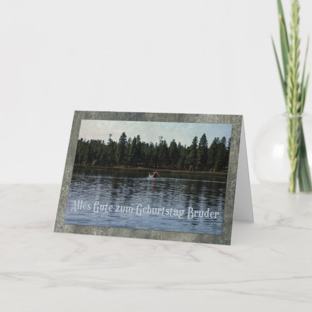 Deutsche Geburtstags-Karte für Bruder Karte (Vorderseite)