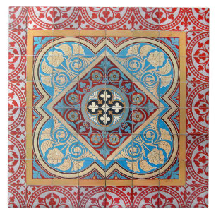 Deutsche geometrische Kunst im Jugendstil  Fliese