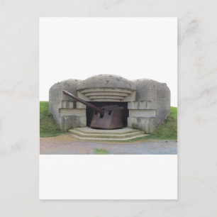 Deutsche Gewehr-Position, die Normandie-Strand Postkarte