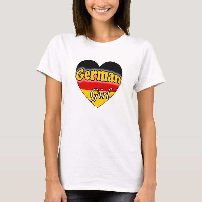Deutsche Girl T-Shirt (Vorderseite)