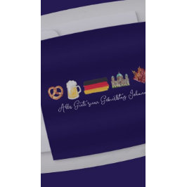 Deutsche Happy Birthday Card,Alles Gute zum Geburt Feiertagskarte