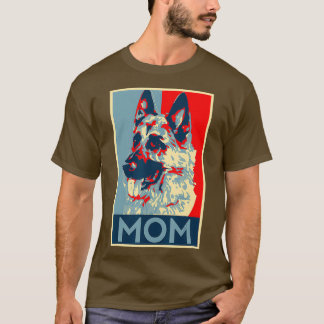 Deutsche Hirte Mama Retro Style K Women Police K T-Shirt