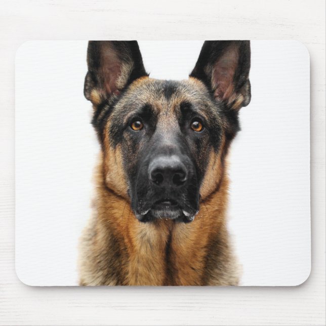 Deutsche Hirte sitzen Mousepad (Vorne)
