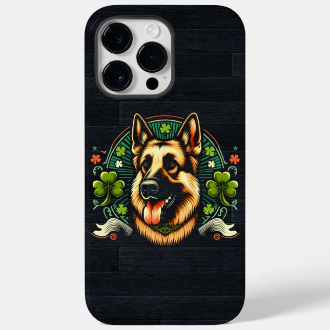 Deutsche Hirte St Patrick's Day Shepherd Dog Gesch Case-Mate iPhone Hülle (Rückseite)