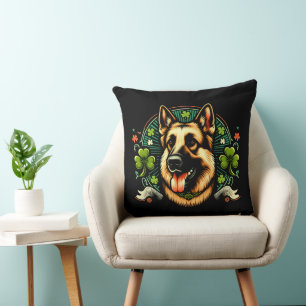 Deutsche Hirte St Patrick's Day Shepherd Dog Gesch Kissen
