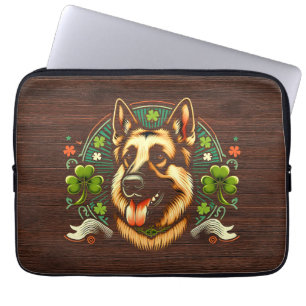 Deutsche Hirte St Patrick's Day Shepherd Dog Gesch Laptopschutzhülle
