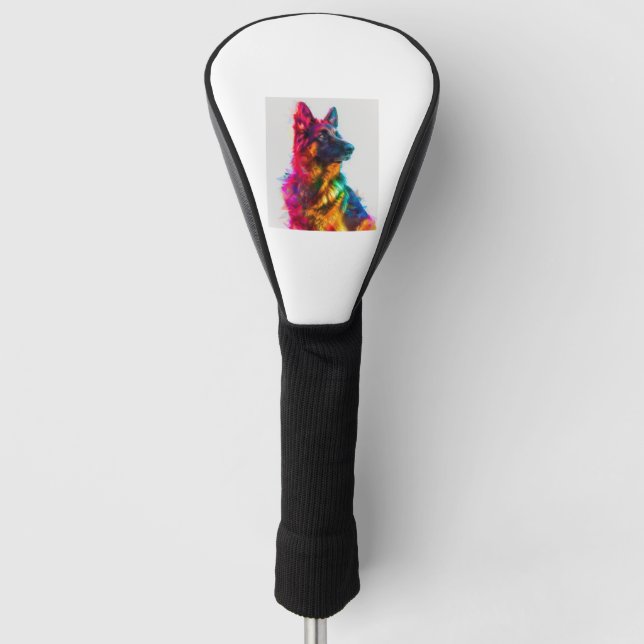 Deutsche Hirten in Prism Perfection Golf Headcover (Vorderseite)