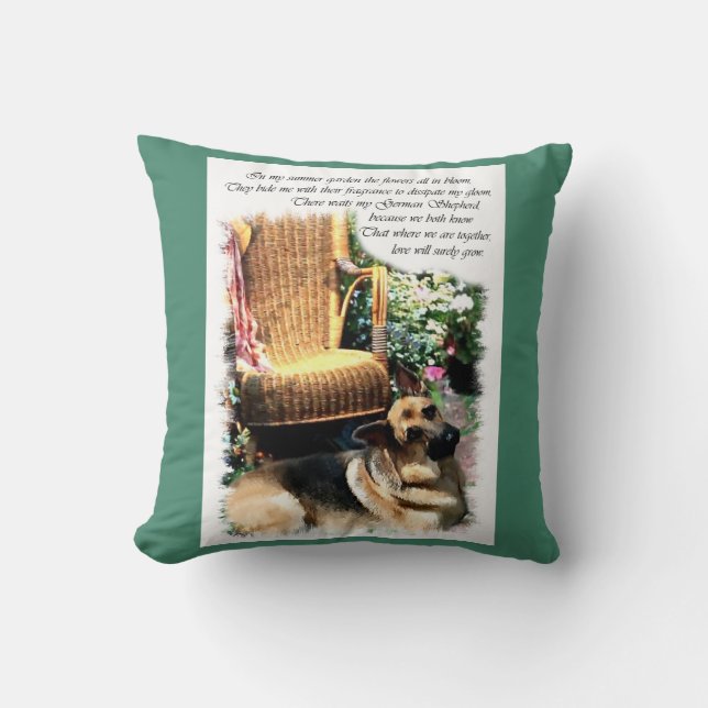 Deutsche Hirten Liebe Geschenke Kissen (Vorderseite)