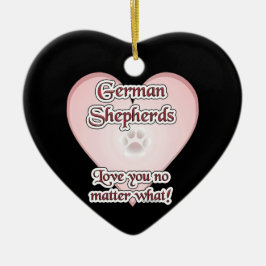 Deutsche Hirten Liebe Sie egal was Keramik Ornament