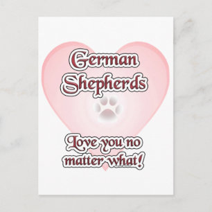 Deutsche Hirten Liebe Sie egal was Postkarte