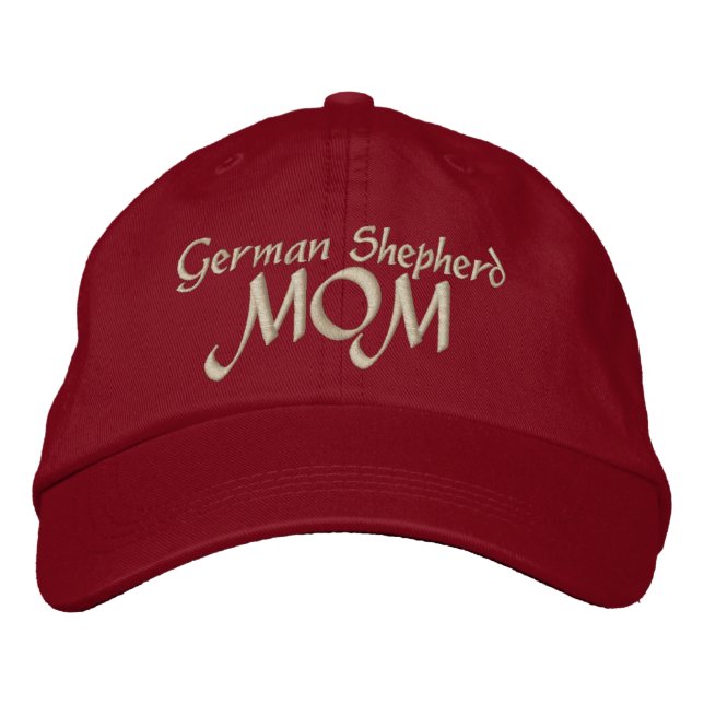 Deutsche Hirten Mama Geschenke Bestickte Baseballkappe (Vorderseite)