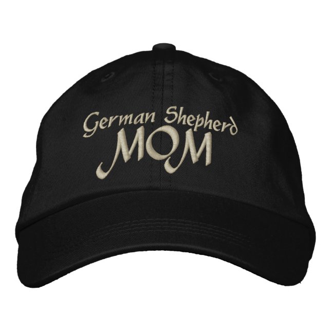 Deutsche Hirten Mama Geschenke Bestickte Kappe (Vorderseite)