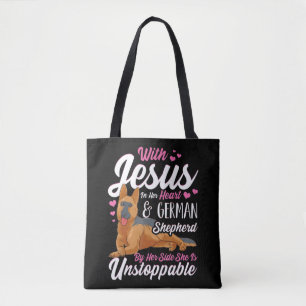 Deutsche Hirten Shirts für Frauen mit Jesus in ihr