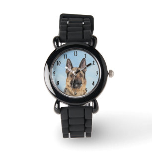 Deutsche Hirtenmalerei - Niedliche Original Hunde- Armbanduhr