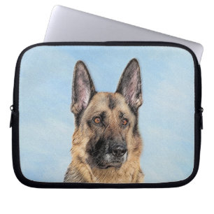 Deutsche Hirtenmalerei - Niedliche Original Hunde- Laptopschutzhülle